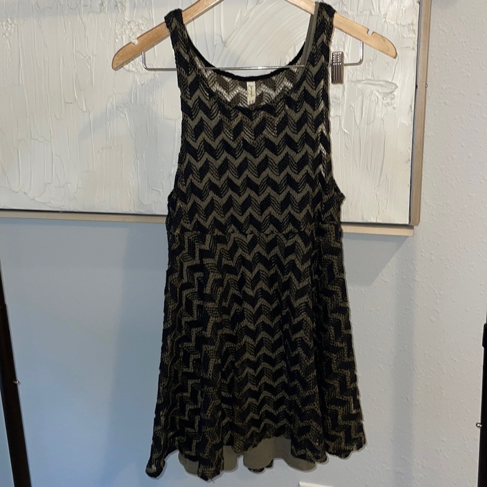 Free People Dress with cotton slip, babydoll style, size xsmall